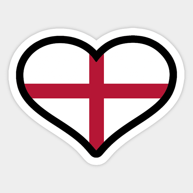 England flag Sticker by Designzz